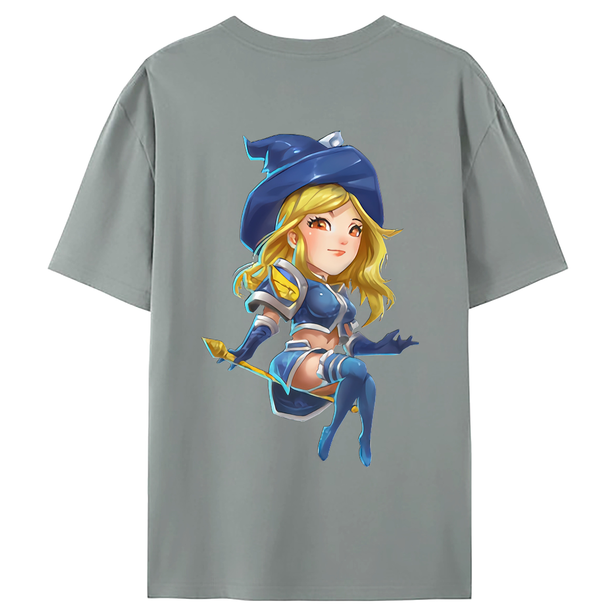 （画像用） リーグ・オブ・レジェンド League of Legends LOL 綿100％ メンズ半袖Tシャツ（バックプリント） 通気性